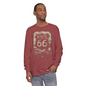 Route 66 USA Comfort Colors Unisex Long Sleeve T-Shirt