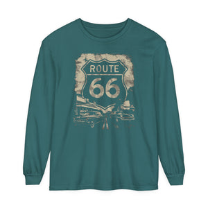 Route 66 USA Comfort Colors Unisex Long Sleeve T-Shirt