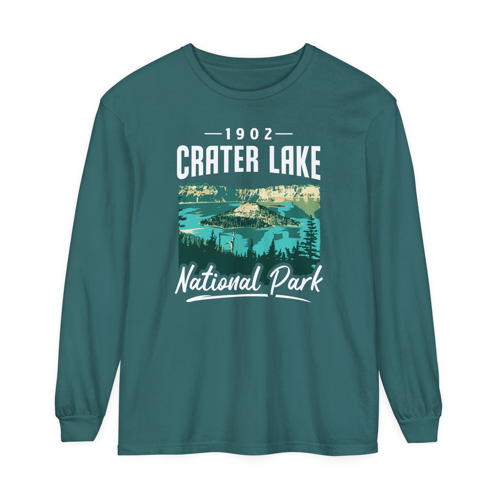 Crater Lake National Park Oregon Comfort Colors Unisex Long Sleeve T-Shirt