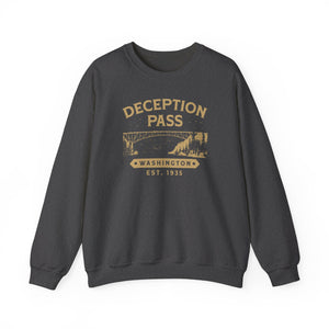 Deception Pass Washington Gildan Unisex Crewneck Sweatshirt