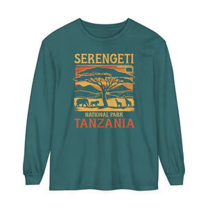 Serengeti Tanzania Comfort Colors Unisex Long Sleeve T-Shirt