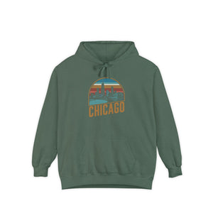 Chicago Skyline Illinois Comfort Colors Unisex Hoodie