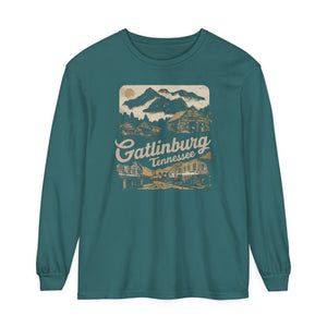 Gatlinburg Tennessee Great Smoky Mountains Comfort Colors Unisex Long Sleeve T-Shirt
