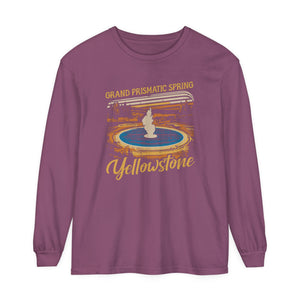 Grand Prismatic Spring Yellowstone Comfort Colors Unisex Long Sleeve T-Shirt