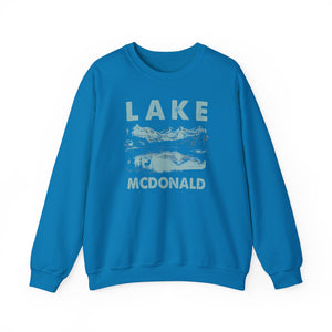Lake McDonald Glacier National Park Montana Gildan Unisex Crewneck Sweatshirt
