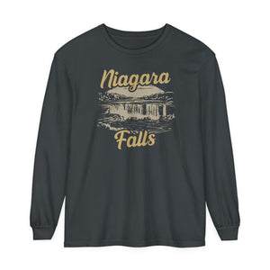 Niagara Falls New York Ontario Comfort Colors Unisex Long Sleeve T-Shirt