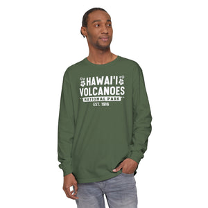 Hawaii Volcanoes National Park Hawaii Comfort Colors Unisex Long Sleeve T-Shirt