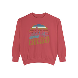 Chicago Skyline Illinois Comfort Colors Unisex Sweatshirt