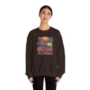 Miami Florida Gildan Unisex Crewneck Sweatshirt
