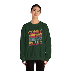 Coney Island New York Gildan Unisex Crewneck Sweatshirt