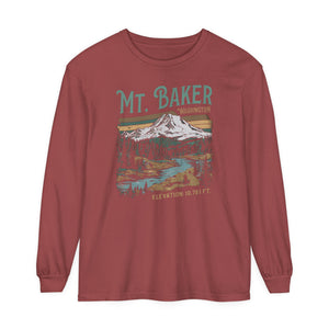 Mount Baker Washington Comfort Colors Unisex Long Sleeve T-Shirt
