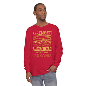 Serengeti Tanzania Comfort Colors Unisex Long Sleeve T-Shirt