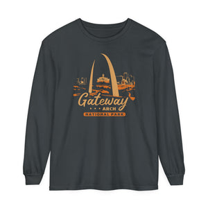 Gateway Arch National Park Missouri Comfort Colors Unisex Long Sleeve T-Shirt