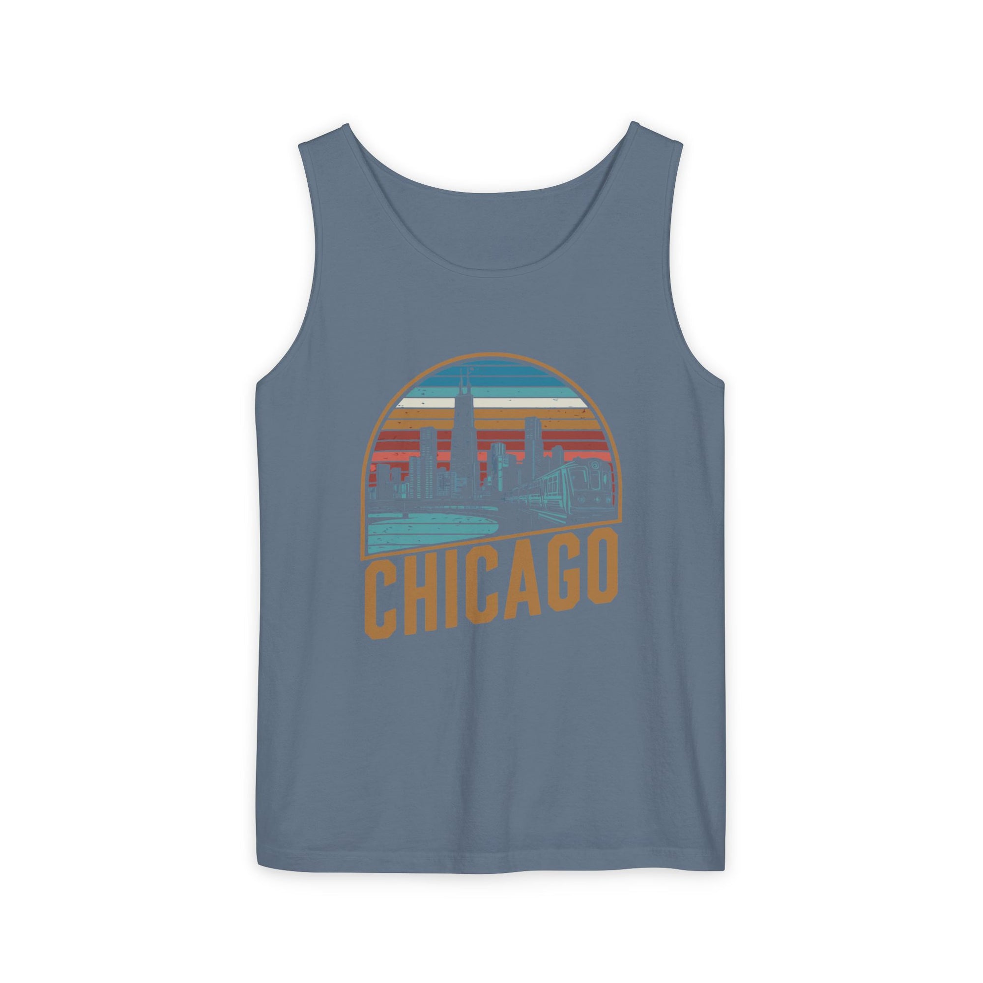 Chicago Skyline Illinois Comfort Colors Tank Top