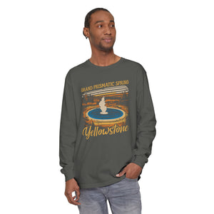 Grand Prismatic Spring Yellowstone Comfort Colors Unisex Long Sleeve T-Shirt