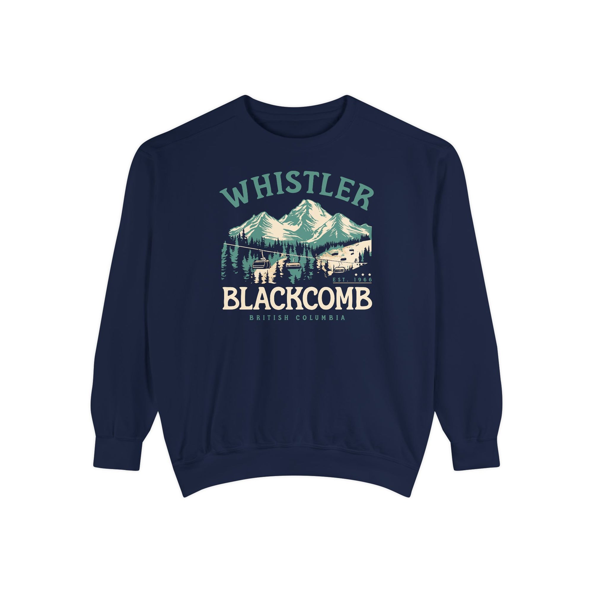 Whistler Blackcomb British Columbia Comfort Colors Unisex Sweatshirt