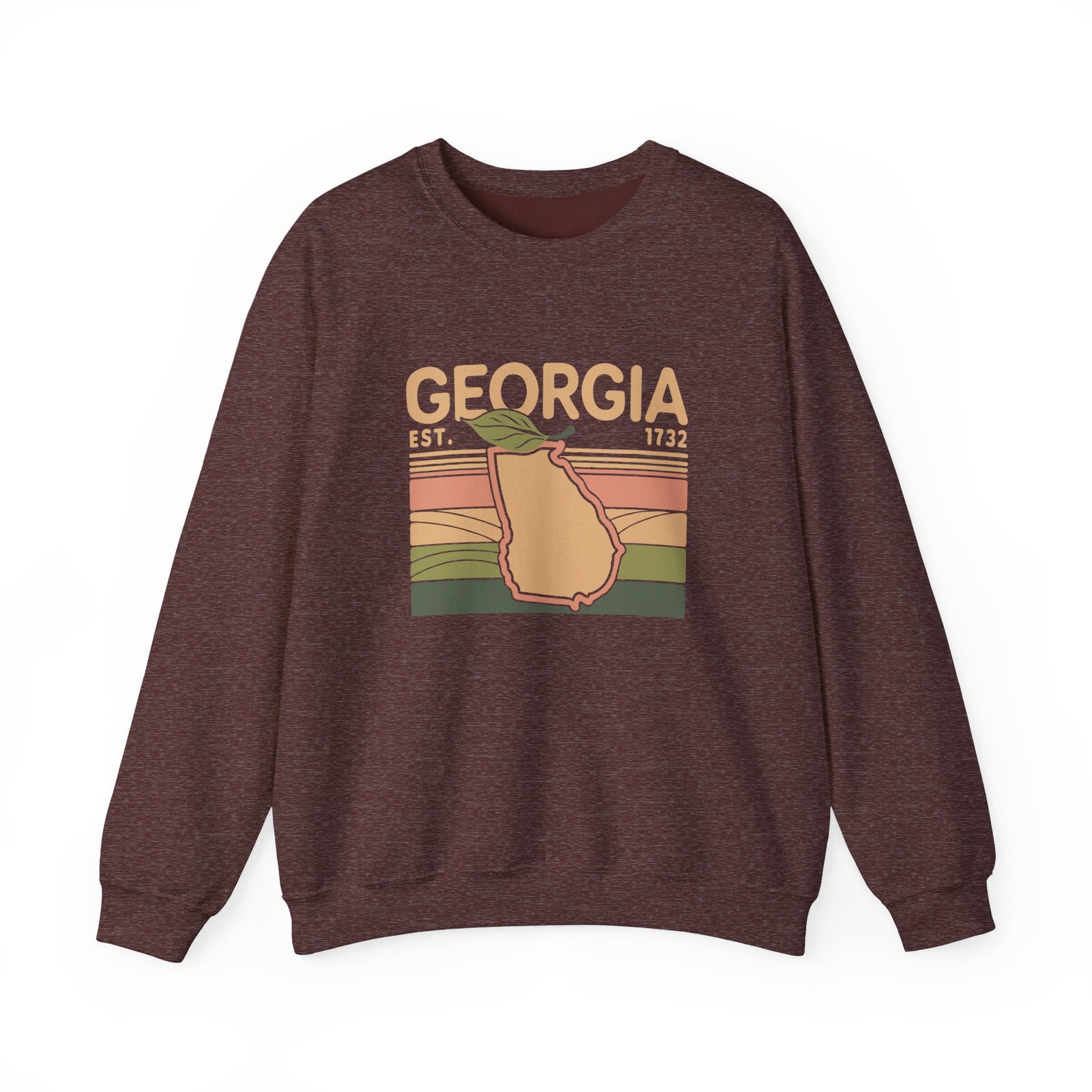 Georgia Peach Gildan Unisex Crewneck Sweatshirt