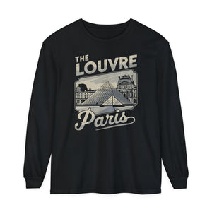 The Louvre Paris France Comfort Colors Unisex Long Sleeve T-Shirt