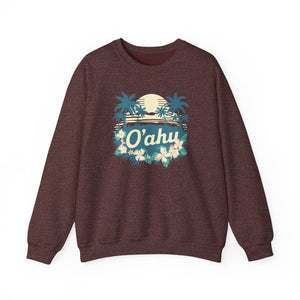 Oahu Hawaii Gildan Unisex Crewneck Sweatshirt
