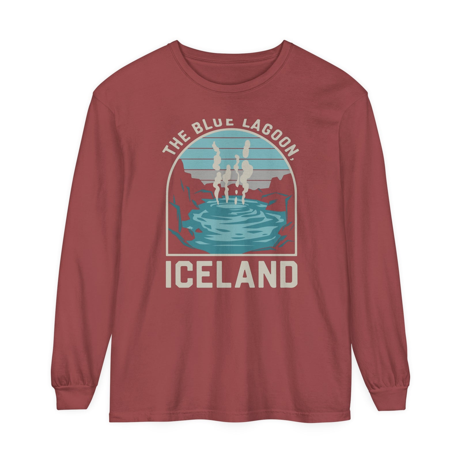 Blue Lagoon Iceland Comfort Colors Unisex Long Sleeve T-Shirt