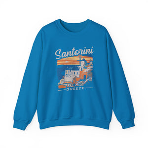 Santorini Greece Gildan Unisex Crewneck Sweatshirt