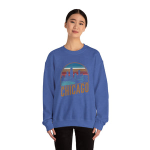 Chicago Skyline Illinois Gildan Unisex Crewneck Sweatshirt