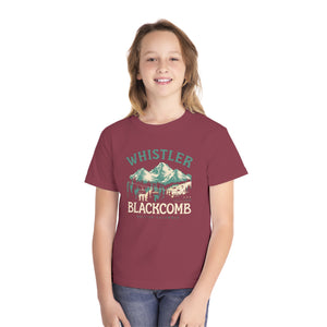 Whistler Blackcomb British Columbia Comfort Colors Youth Kids T-Shirt