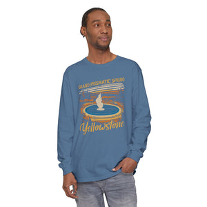 Grand Prismatic Spring Yellowstone Comfort Colors Unisex Long Sleeve T-Shirt