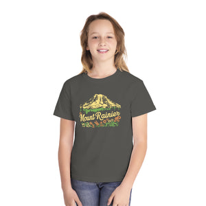 Mount Rainier Washington Comfort Colors Youth Kids T-Shirt