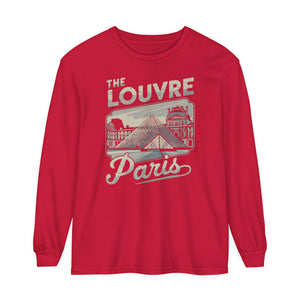 The Louvre Paris France Comfort Colors Unisex Long Sleeve T-Shirt