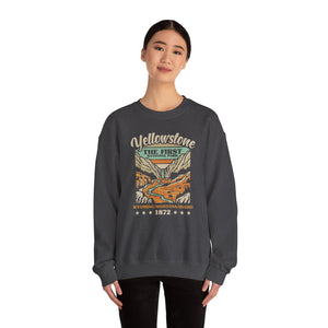 Yellowstone National Park Wyoming Montana Idaho Gildan Unisex Crewneck Sweatshirt