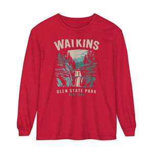 Watkins Glen State Park New York Comfort Colors Unisex Long Sleeve T-Shirt