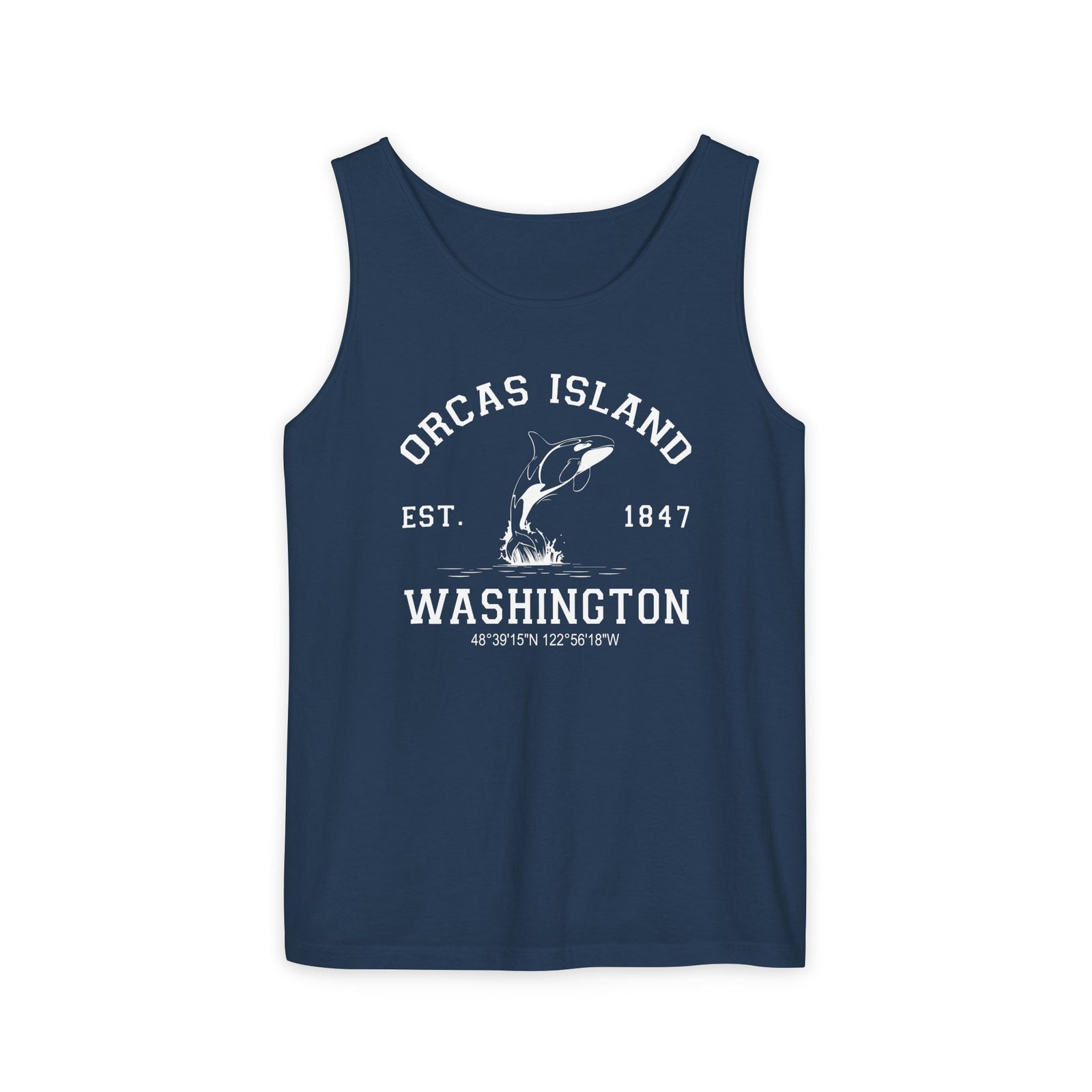 Orcas Island Washington Comfort Colors Tank Top
