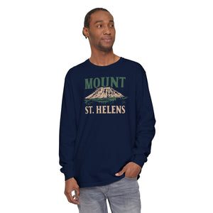 Mount St. Helens Washington Comfort Colors Unisex Long Sleeve T-Shirt
