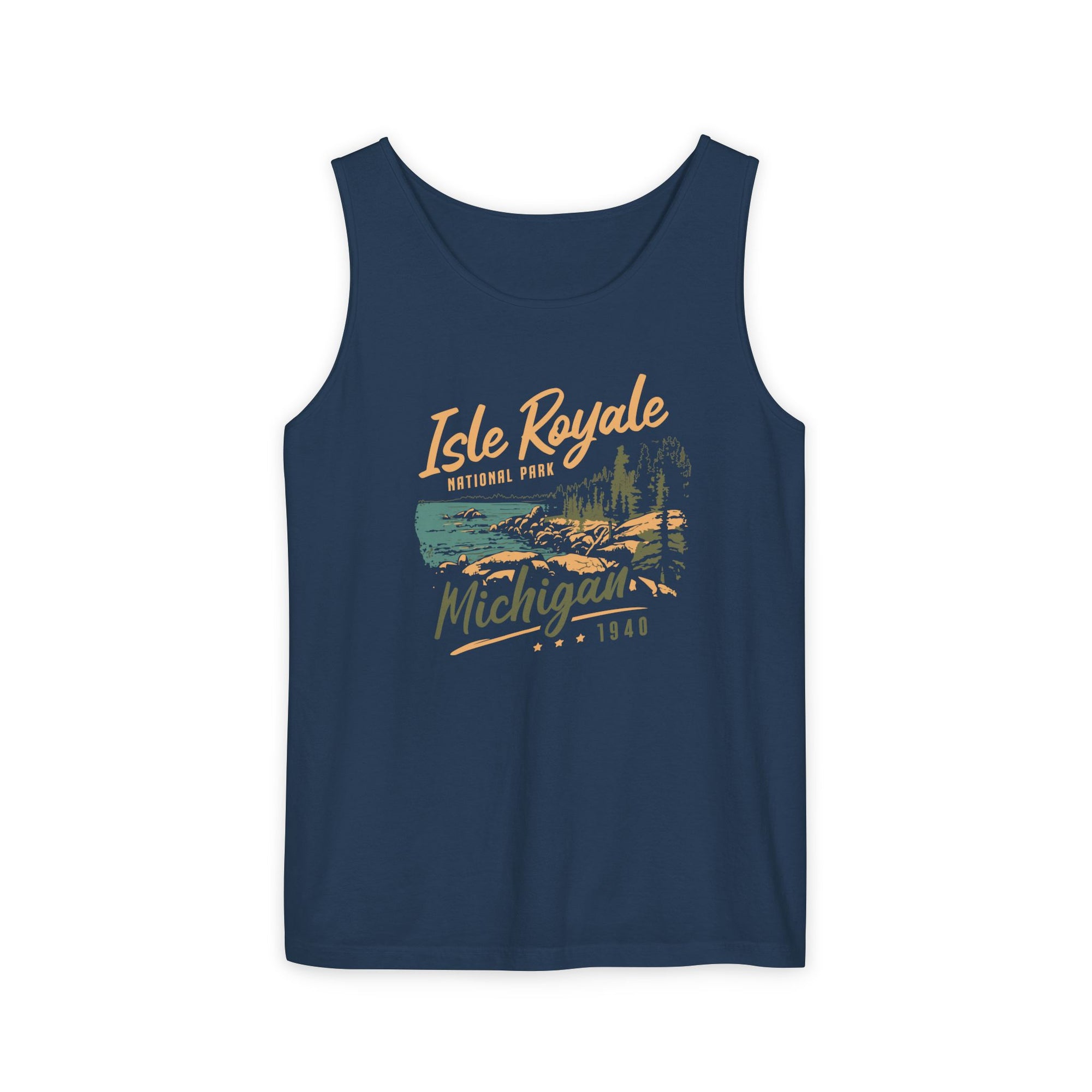 Isle Royale National Park Michigan Comfort Colors Tank Top