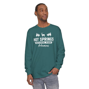 Hot Springs National Park Arkansas Comfort Colors Unisex Long Sleeve T-Shirt