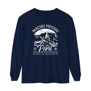 Machu Picchu Peru Comfort Colors Unisex Long Sleeve T-Shirt
