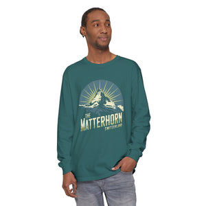 Matterhorn Switzerland Comfort Colors Unisex Long Sleeve T-Shirt