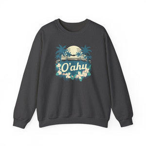 Oahu Hawaii Gildan Unisex Crewneck Sweatshirt