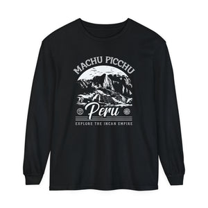 Machu Picchu Peru Comfort Colors Unisex Long Sleeve T-Shirt