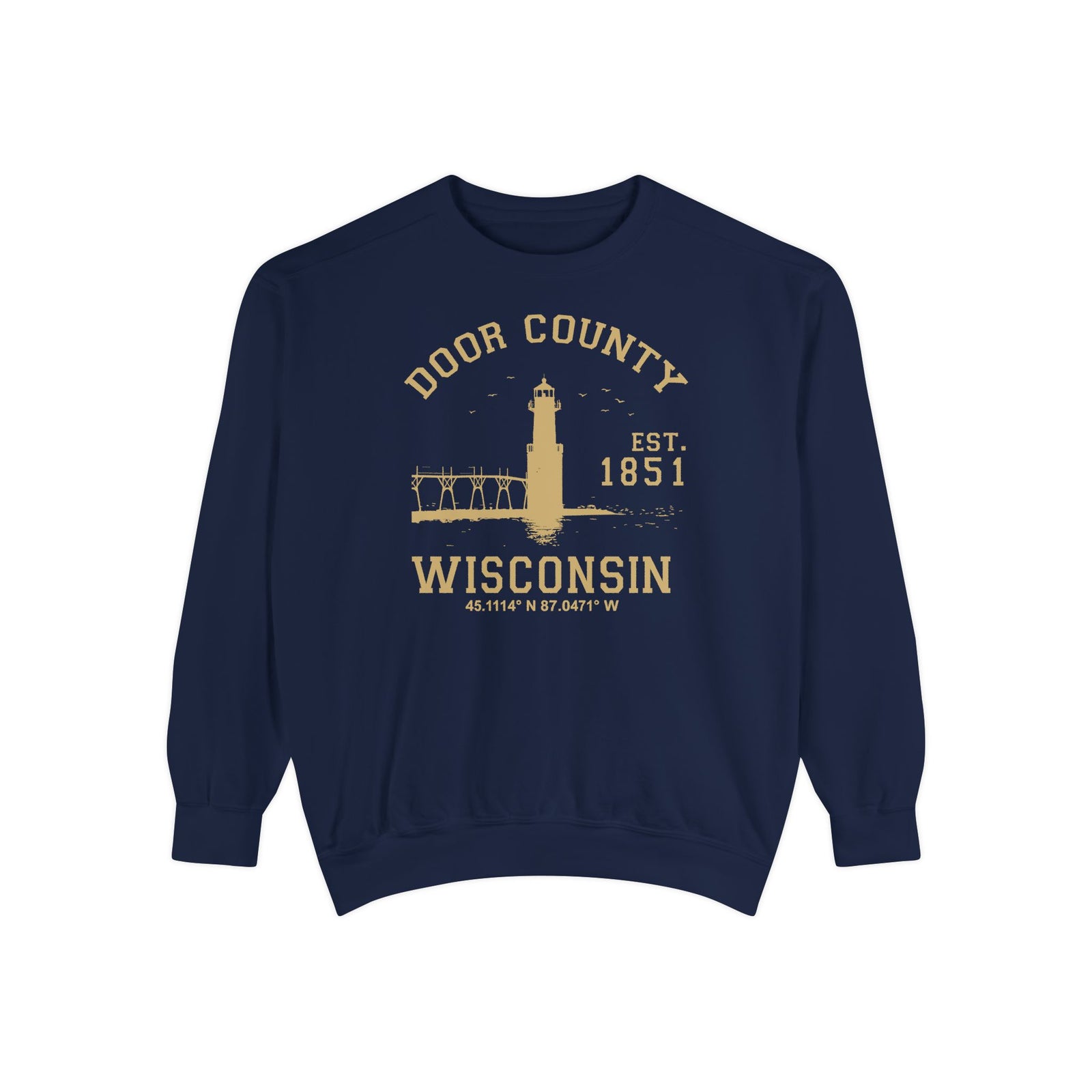 Door County Wisconsin Comfort Colors Unisex Sweatshirt