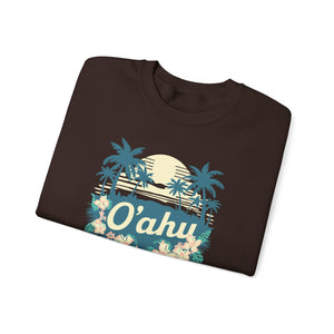 Oahu Hawaii Gildan Unisex Crewneck Sweatshirt