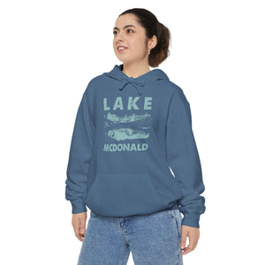 Lake McDonald Glacier National Park Montana Comfort Colors Unisex Hoodie