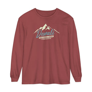 Denali National Park Alaska Comfort Colors Unisex Long Sleeve T-Shirt