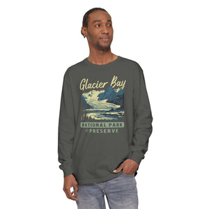 Glacier Bay National Park Alaska Comfort Colors Unisex Long Sleeve T-Shirt