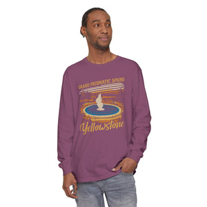Grand Prismatic Spring Yellowstone Comfort Colors Unisex Long Sleeve T-Shirt