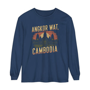 Angkor Wat Cambodia Comfort Colors Unisex Long Sleeve T-Shirt