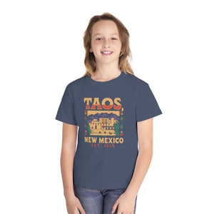 Taos New Mexico Comfort Colors Youth Kids T-Shirt