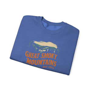 Great Smoky Mountains Tennessee North Carolina Gildan Unisex Crewneck Sweatshirt