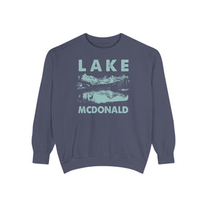 Lake McDonald Glacier National Park Montana Comfort Colors Unisex Sweatshirt